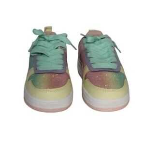 Link Rexx 02K Little Girl's Lace Up Low Top Sneakers Size 12 Pink/Mint NIB